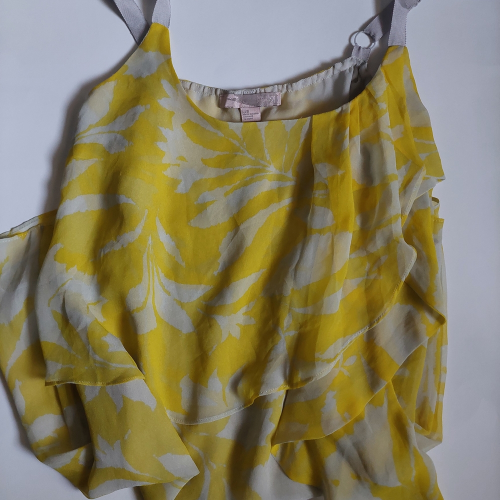 Forever 21 Yellow and White Floral Camisole